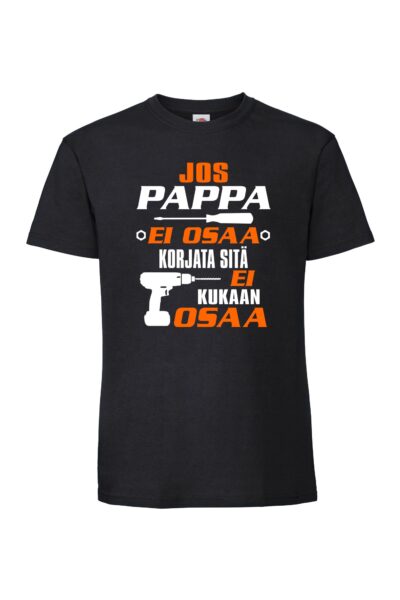 JOS PAPPA EI OSAA Miesten Superpremium T-Paita