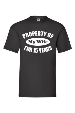 PROPERTY OF MY WIFE Valueweight T-paita