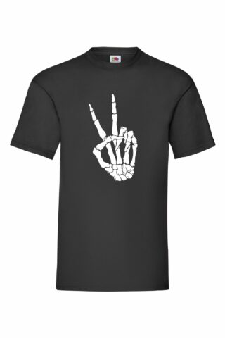 PEACE SKELETON HAND -Valueweigth T-paita