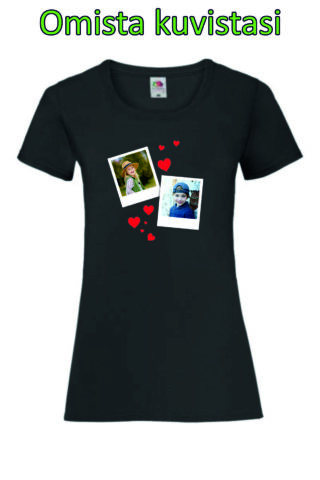 Polaroid Kuvat Sydämillä – Naisten Valueweight T-paita